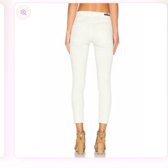 Citizens of Humanity High Rise Rocket Crop Skinny Jeans in white  Size 26 - Picture 2 of 15